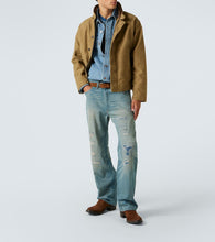 RRL Suede and leather cowboy boots