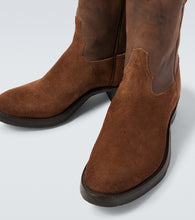 RRL Suede and leather cowboy boots