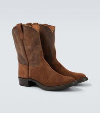 RRL Suede and leather cowboy boots