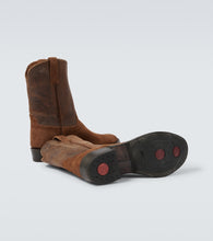 RRL Suede and leather cowboy boots
