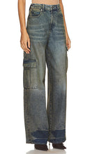 RTA Wide Leg Cargo in Blue