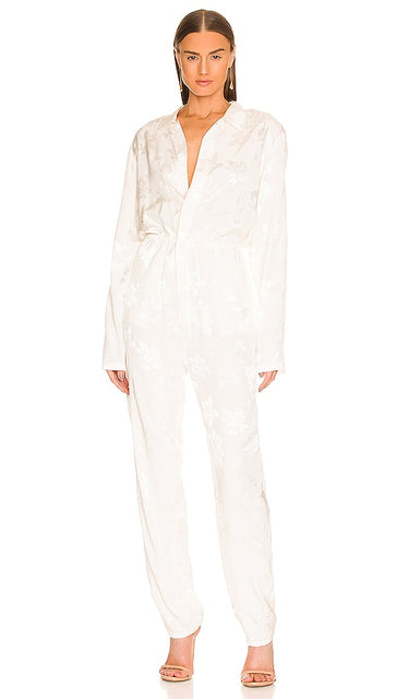 RTA Sadie Jumpsuit in White - Combinaison RTA Sadie en blanc - RTA Sadie 白色连身裤 - RTA Sadie Overall in Weiß - RTA Sadie 점프수트 화이트 색상 - Tuta RTA Sadie in bianco