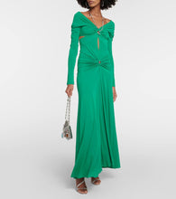 Rabanne Chain-embellished jersey maxi dress