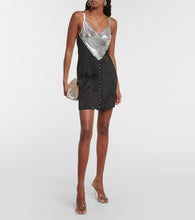Rabanne Chainmail and satin minidress