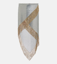Rabanne Chainmail asymmetric midi skirt - Rabanne 锁子甲不对称中长裙