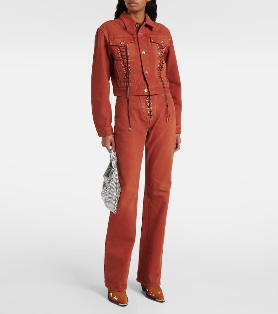Rabanne Cropped denim jacket