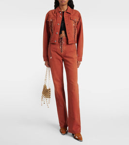 Rabanne Cropped denim jacket