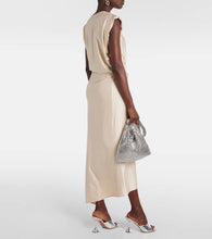Rabanne Draped asymmetric urania midi dress