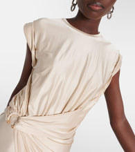 Rabanne Draped asymmetric urania midi dress