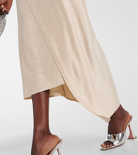 Rabanne Draped asymmetric urania midi dress