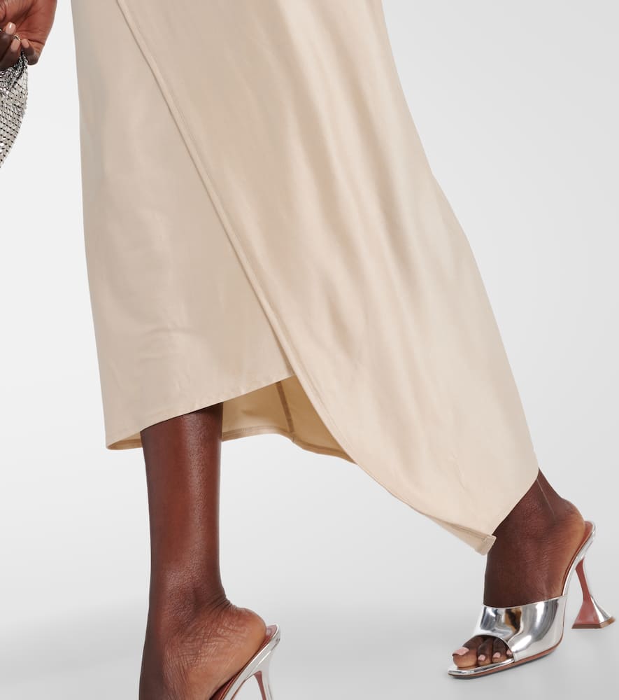 Rabanne Draped asymmetric urania midi dress
