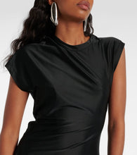 Rabanne Draped jersey midi dress