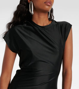 Rabanne Draped jersey midi dress