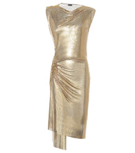Rabanne Draped mesh dress. Rabanne 垂褶网纱连衣裙