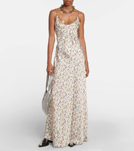 Rabanne Embellished floral maxi dress