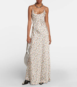 Rabanne Embellished floral maxi dress