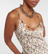 Rabanne Embellished floral maxi dress