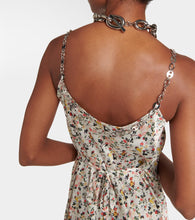 Rabanne Embellished floral maxi dress
