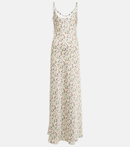 Rabanne Embellished floral maxi dress