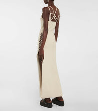 Rabanne Embellished knit midi dress