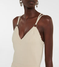 Rabanne Embellished knit midi dress