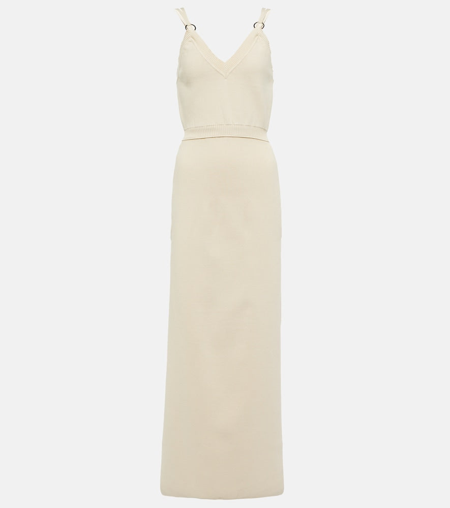 Rabanne Embellished knit midi dress. Rabanne 缀饰针织中长连衣裙