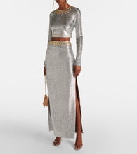 Rabanne Embellished maxi skirt