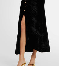 Rabanne Embellished ruched velvet midi dress