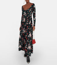 Rabanne Floral corset maxi dress