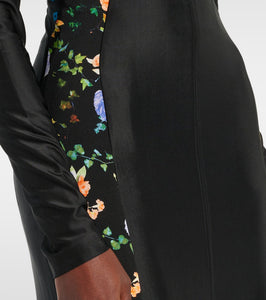 Rabanne Floral jersey maxi dress