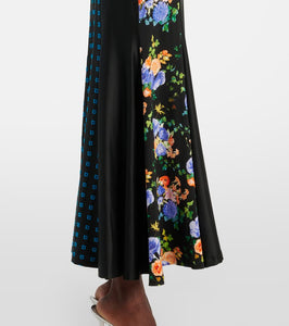 Rabanne Floral jersey maxi dress