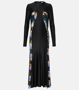 Rabanne Floral jersey maxi dress