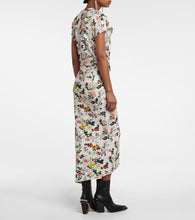 Rabanne Floral jersey midi dress