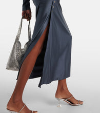Rabanne Gathered jersey midi skirt