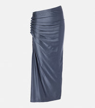 Rabanne Gathered jersey midi skirt - Rabanne 褶皱针织中长裙