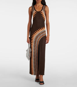 Rabanne Lamé jacquard maxi dress