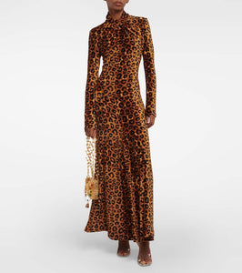 Rabanne Leopard-print maxi dress