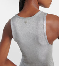 Rabanne Logo glitter maxi dress