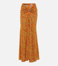 Rabanne Low-rise printed jersey maxi skirt - Rabanne 低腰印花针织长裙