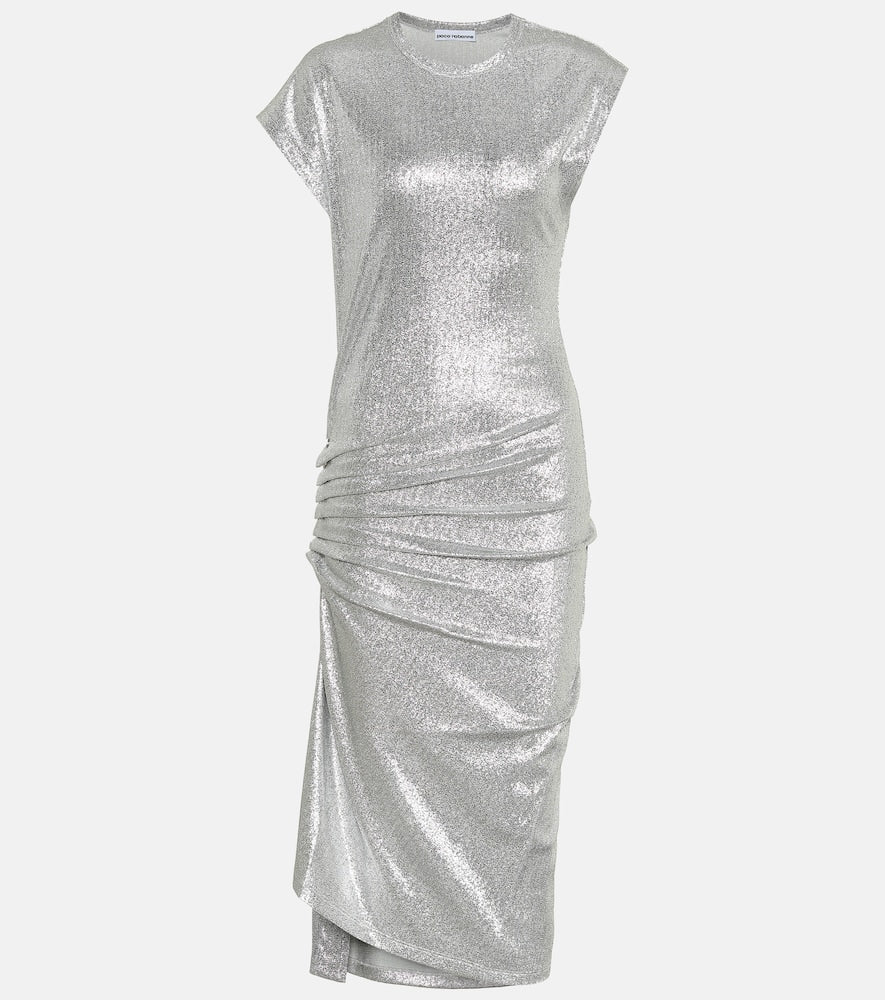 Rabanne Metallic jersey dress. Rabanne 金属色针织连衣裙