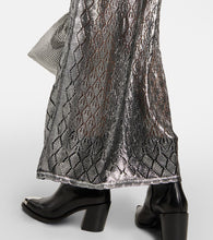 Rabanne Metallic knit maxi dress