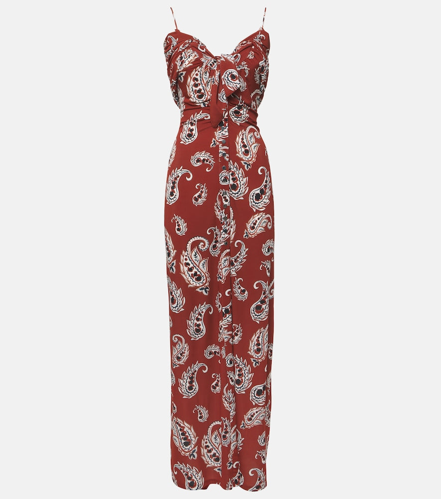 Rabanne Paisley jersey long dress. Rabanne Paisley 针织长裙