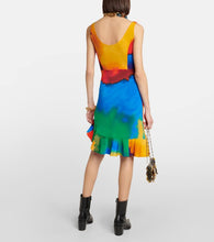 Rabanne Printed asymmetrical minidress