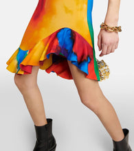 Rabanne Printed asymmetrical minidress