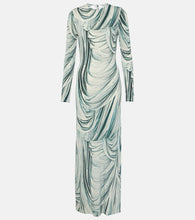 Rabanne Printed jersey maxi dress. Rabanne 印花针织长裙