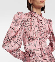 Rabanne Printed ruched minidress