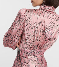 Rabanne Printed ruched minidress