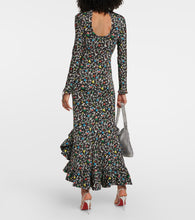 Rabanne Printed wrap midi dress