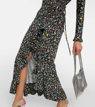 Rabanne Printed wrap midi dress