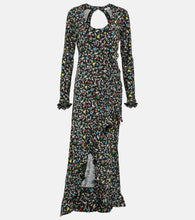 Rabanne Printed wrap midi dress
